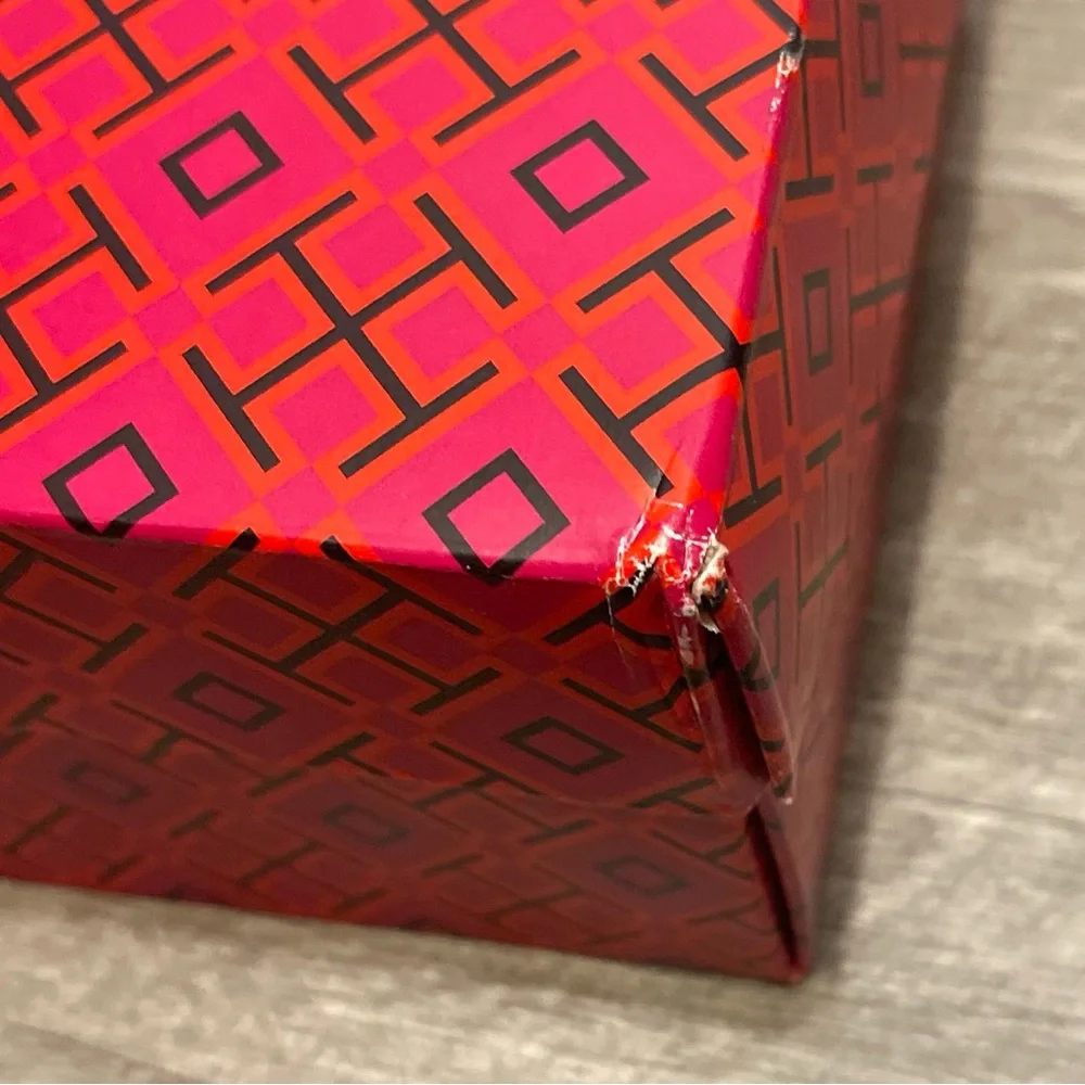 Tory Burch Pink and Orange Geometric Box